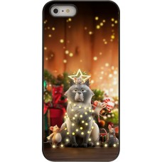 Coque iPhone 5/5s / SE (2016) - Christmas 25 Xmas Cat