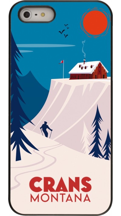 iPhone 5/5s / SE (2016) Case Hülle - Crans-Montana Cabane