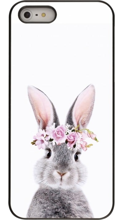 Coque iPhone 5/5s / SE (2016) - Easter 2023 flower bunny