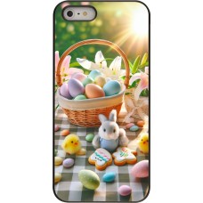 Coque iPhone 5/5s / SE (2016) - Easter 2025 Panier Pâques