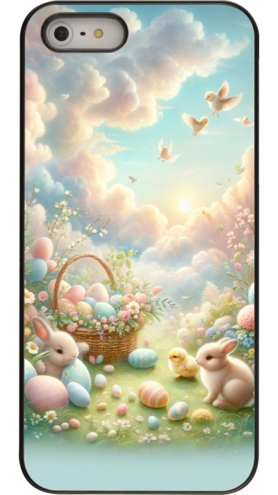 iPhone 5/5s / SE (2016) Case Hülle - Ostern 2025 Pastell Ostern