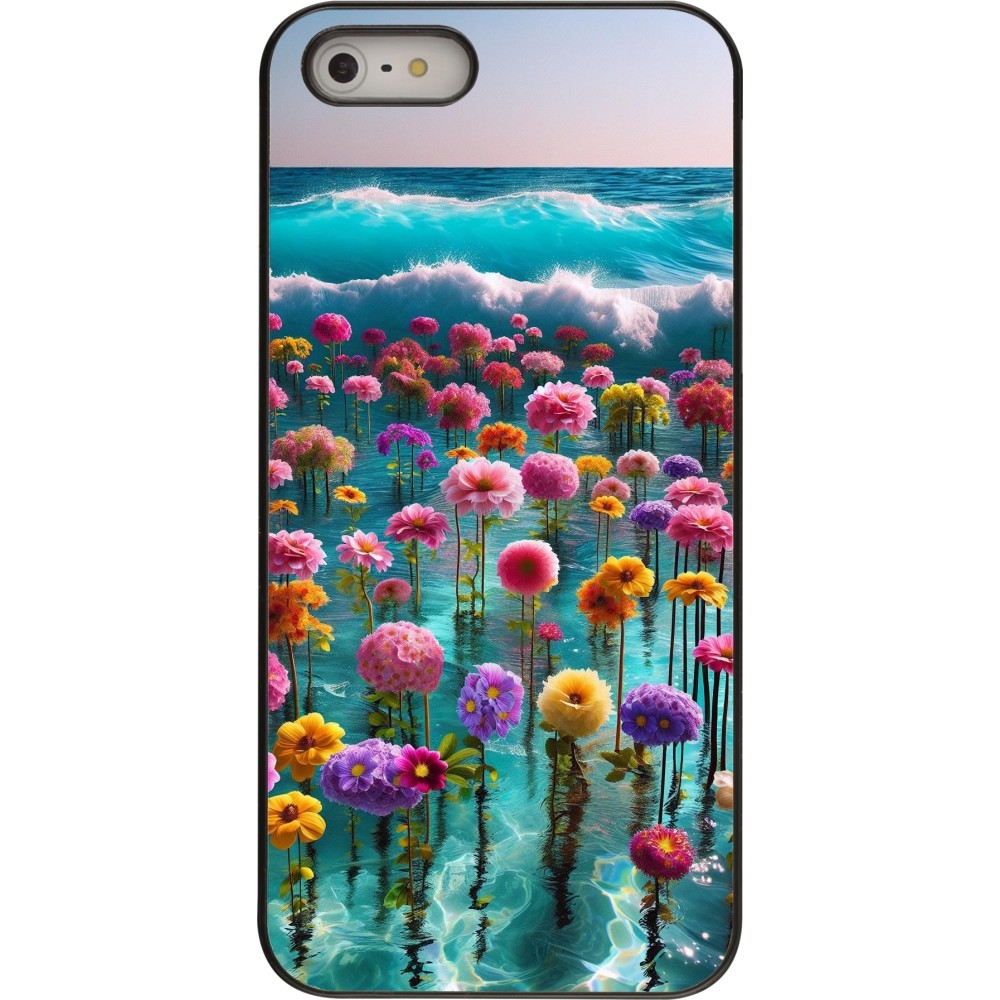 Coque iPhone 5/5s / SE (2016) - Flower sea waves