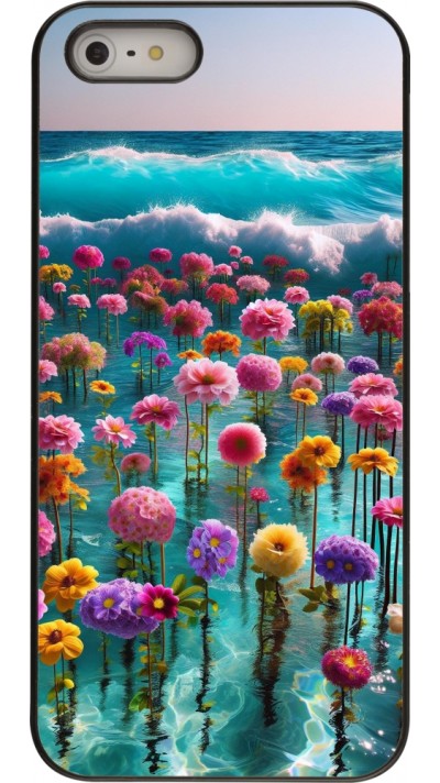Coque iPhone 5/5s / SE (2016) - Flower sea waves