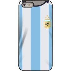 Coque iPhone 5/5s / SE (2016) - Maillot de football Argentine 2022 personnalisable
