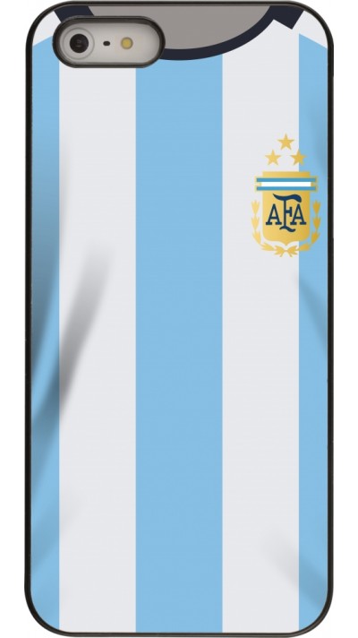 Coque iPhone 5/5s / SE (2016) - Maillot de football Argentine 2022 personnalisable
