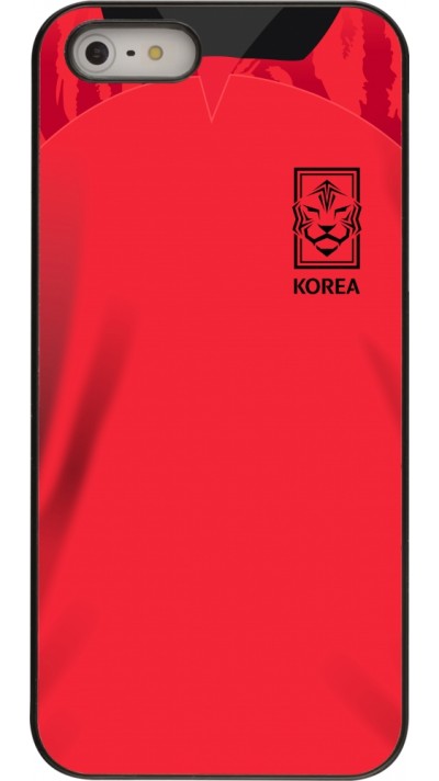 Coque iPhone 5/5s / SE (2016) - Maillot de football Corée du Sud 2022 personnalisable