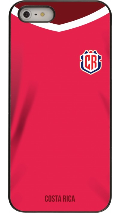 Coque iPhone 5/5s / SE (2016) - Maillot de football Costa Rica 2022 personnalisable