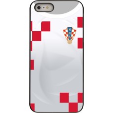Coque iPhone 5/5s / SE (2016) - Maillot de football Croatie 2022 personnalisable