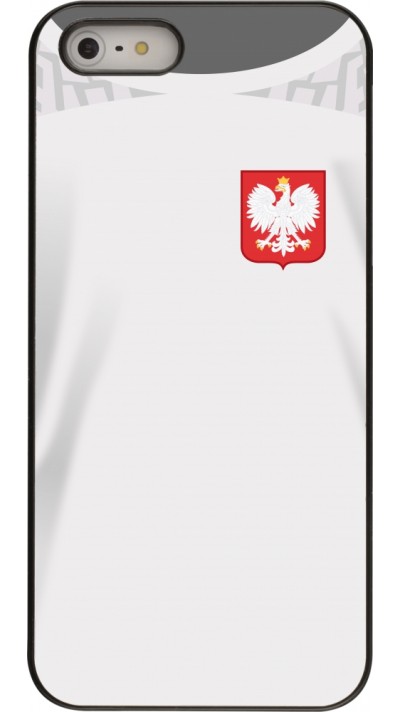 Coque iPhone 5/5s / SE (2016) - Maillot de football Pologne 2022 personnalisable