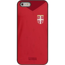 Coque iPhone 5/5s / SE (2016) - Maillot de football Serbie 2022 personnalisable