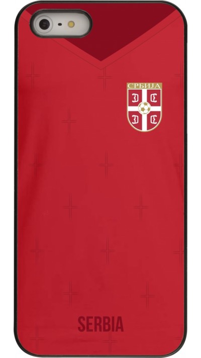 iPhone 5/5s / SE (2016) Case Hülle - Serbien 2022 personalisierbares Fussballtrikot