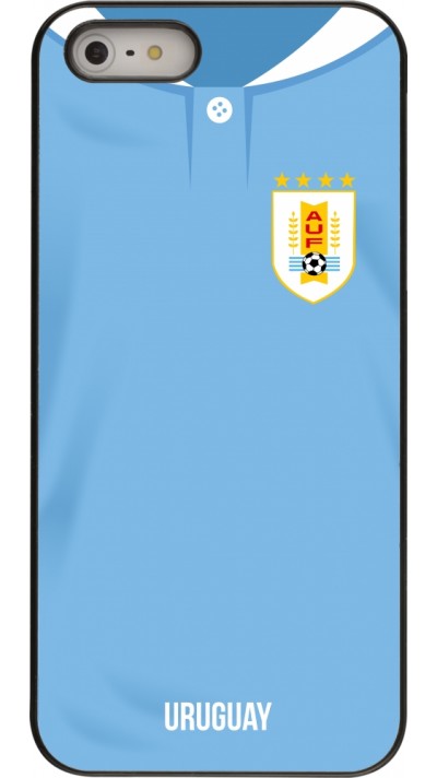 Coque iPhone 5/5s / SE (2016) - Maillot de football Uruguay 2022 personnalisable