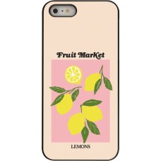 Coque iPhone 5/5s / SE (2016) - Fruit market lemons 2026