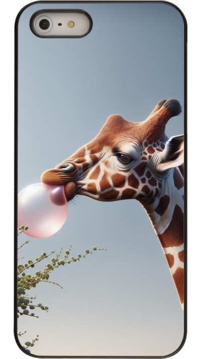 Coque iPhone 5/5s / SE (2016) - Girafe à bulle