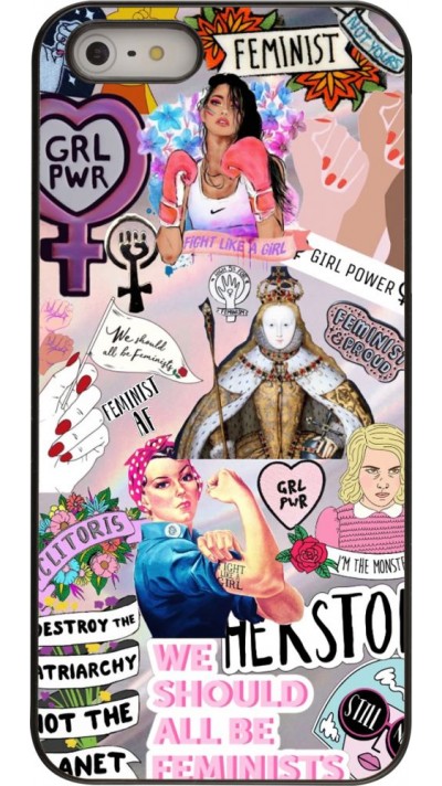 Coque iPhone 5/5s / SE (2016) - Girl Power Collage