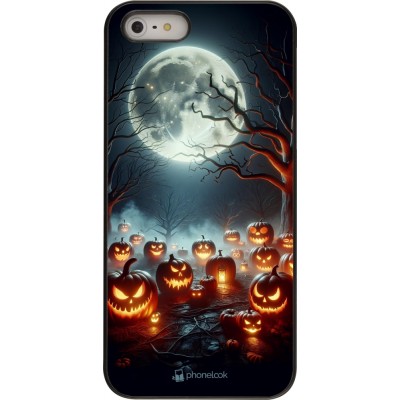 Coque iPhone 5/5s / SE (2016) - Halloween 2024 Many Pumpkins