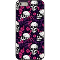 iPhone 5/5s / SE (2016) Case Hülle - Halloween 2024 romantic skulls
