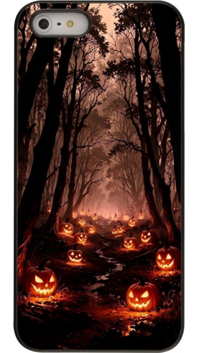 iPhone 5/5s / SE (2016) Case Hülle - Halloween 2025 Road of Terrifying Pumpkins