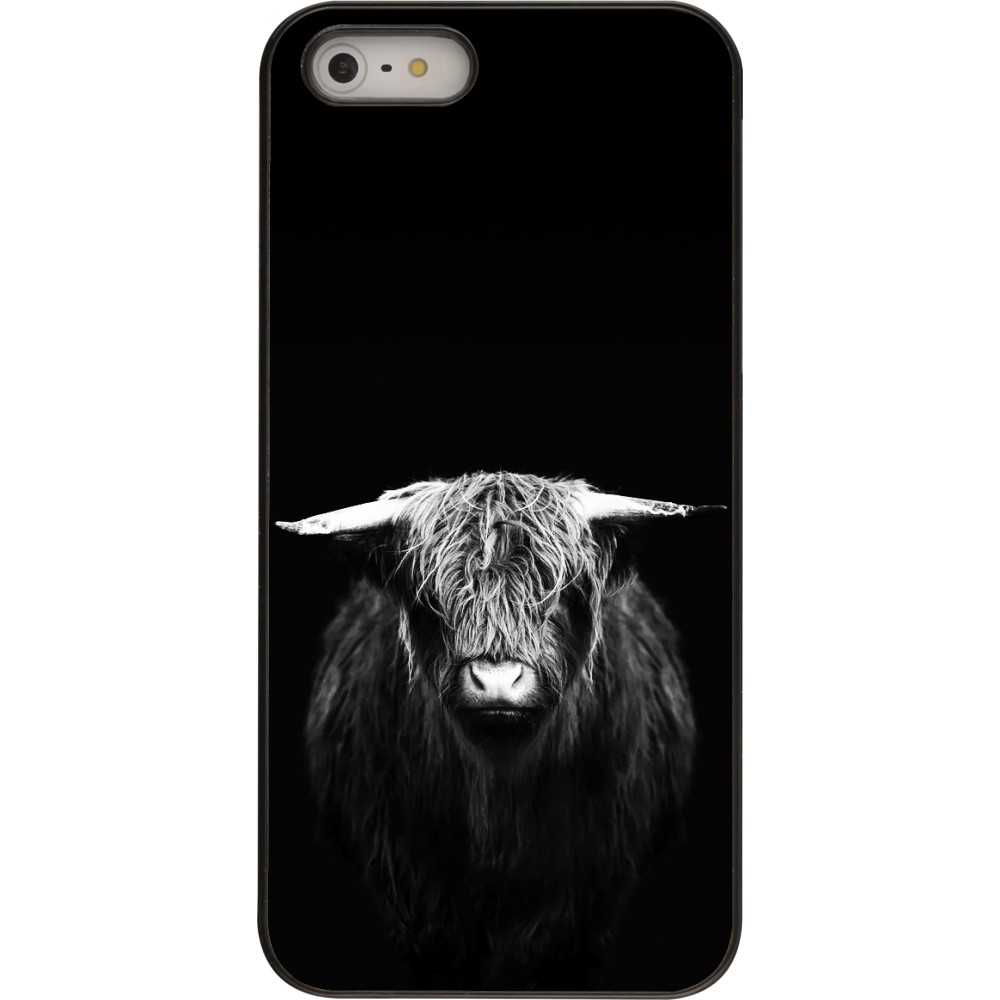 iPhone 5/5s / SE (2016) Case Hülle - Highland calf black