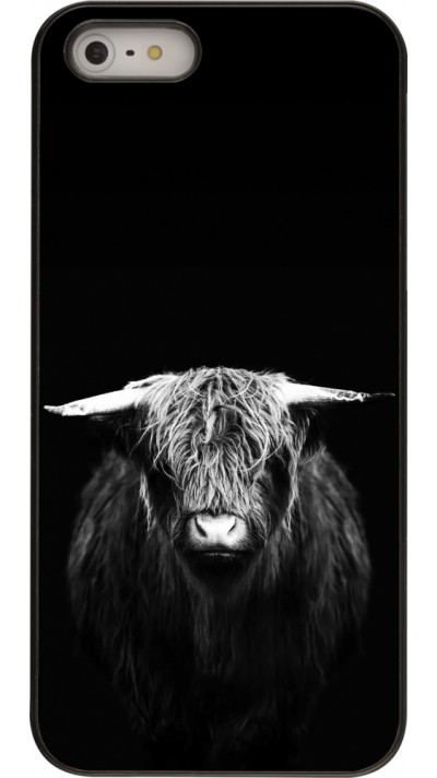 Coque iPhone 5/5s / SE (2016) - Highland calf black