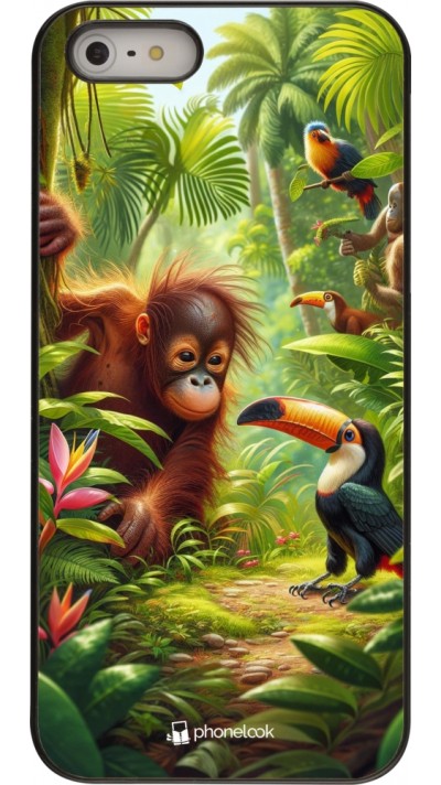 Coque iPhone 5/5s / SE (2016) - Jungle Tropicale Tayrona