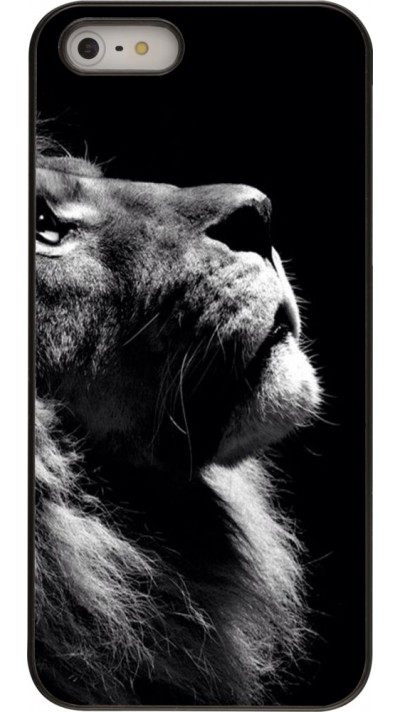 Coque iPhone 5/5s / SE (2016) - Lion looking up