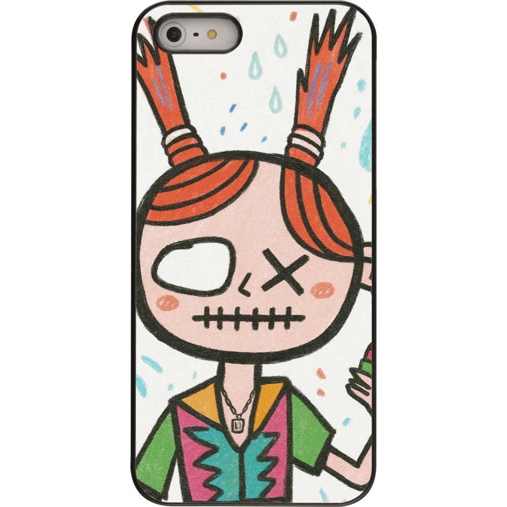 Coque iPhone 5/5s / SE (2016) - Little Girl Sketch