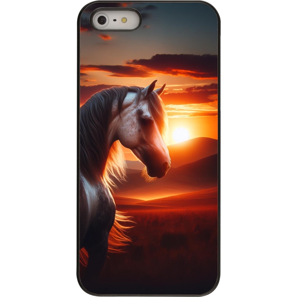 Coque iPhone 5/5s / SE (2016) - Majestic Sunset Horse