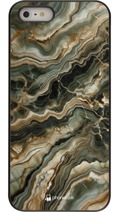iPhone 5/5s / SE (2016) Case Hülle - Oliv Marmor