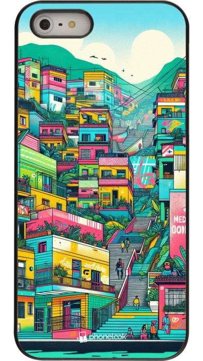 iPhone 5/5s / SE (2016) Case Hülle - Medellin Comuna 13 Kunst
