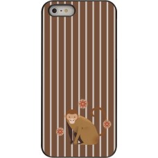 Coque iPhone 5/5s / SE (2016) - Monkey with stripes