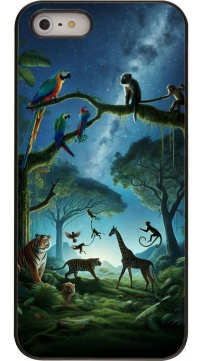 iPhone 5/5s / SE (2016) Case Hülle - Paradies der exotischen Tiere