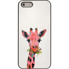 Coque iPhone 5/5s / SE (2016) - Pink Girafe Paint