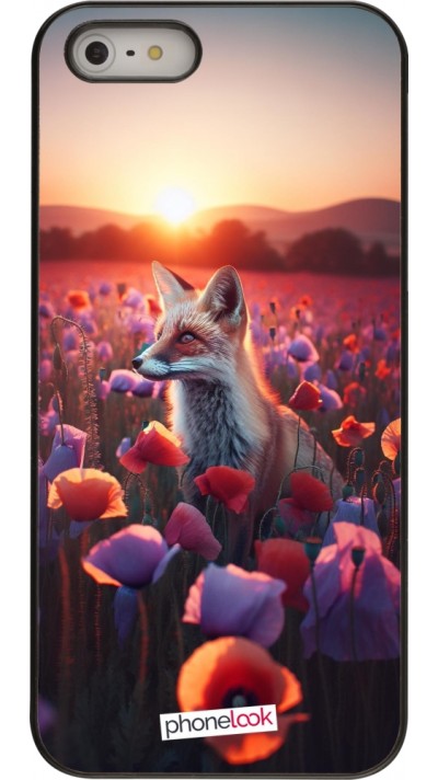 Coque iPhone 5/5s / SE (2016) - Renard pourpre au crépuscule