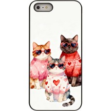 Coque iPhone 5/5s / SE (2016) - Saint Valentines Day 26 Cat Love