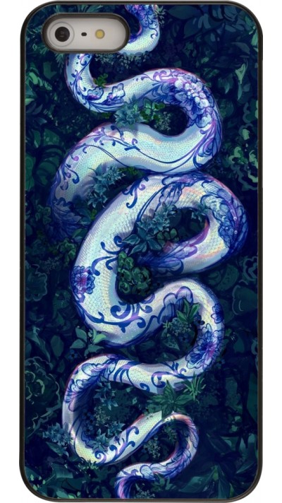 iPhone 5/5s / SE (2016) Case Hülle - Snake Blue Anaconda