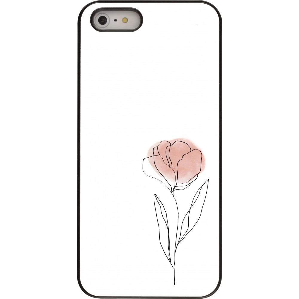 iPhone 5/5s / SE (2016) Case Hülle - Spring 23 minimalist flower
