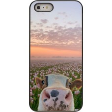 Coque iPhone 5/5s / SE (2016) - Cow with tulips 2026