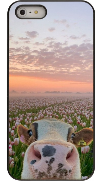 Coque iPhone 5/5s / SE (2016) - Cow with tulips 2026