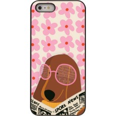 Coque iPhone 5/5s / SE (2016) - Dog with newspaper 2026