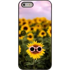 Coque iPhone 5/5s / SE (2016) - Sunflower with glasses 2026