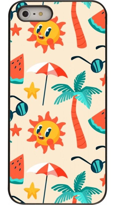 Coque iPhone 5/5s / SE (2016) - Summer 2025 Pattern soleil