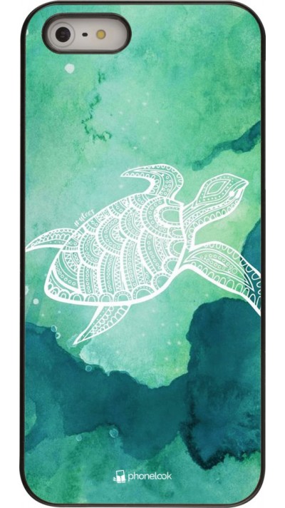 Hülle iPhone 5/5s / SE (2016) - Turtle Aztec Watercolor