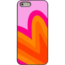 Coque iPhone 5/5s / SE (2016) - Valentine 2024 heart gradient