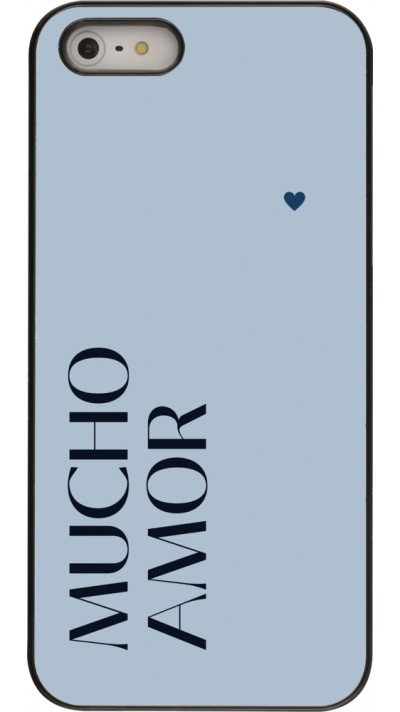 Coque iPhone 5/5s / SE (2016) - Valentine 2024 mucho amor azul