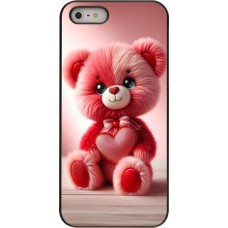 Coque iPhone 5/5s / SE (2016) - Valentine 2024 Ourson rose