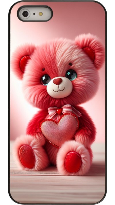 Coque iPhone 5/5s / SE (2016) - Valentine 2024 Ourson rose