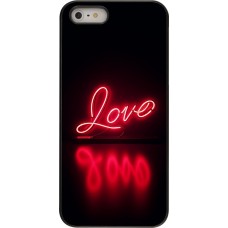 Coque iPhone 5/5s / SE (2016) - Valentine 2025 Neon Love