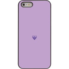 iPhone 5/5s / SE (2016) Case Hülle - Valentine 2023 purpule single heart