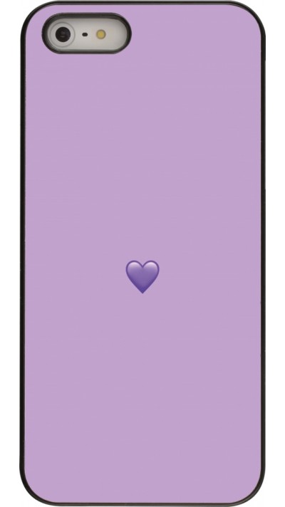 Coque iPhone 5/5s / SE (2016) - Valentine 2023 purpule single heart